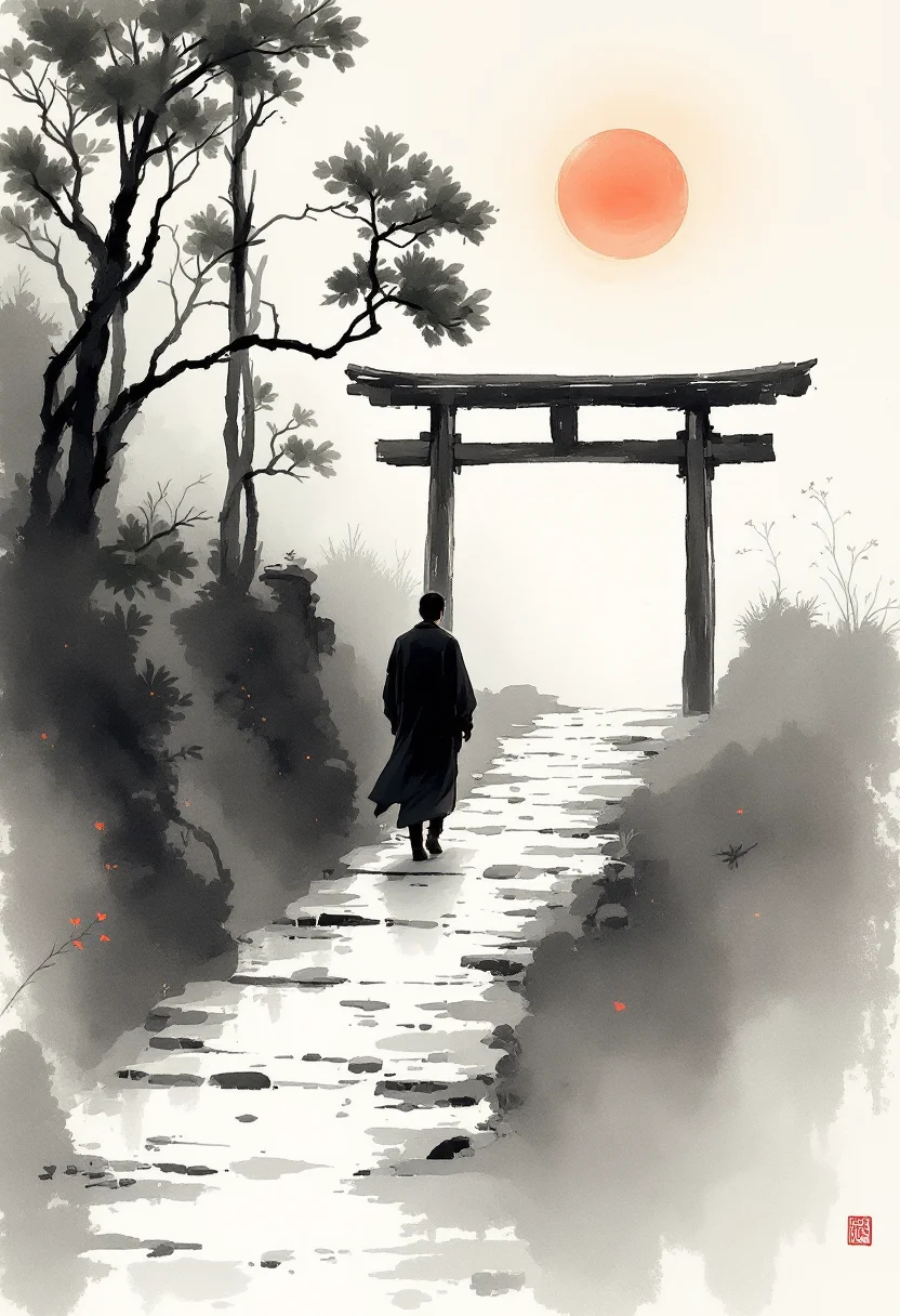 Cover of Hagakure — a samurai illustration in muted ink tones